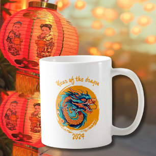 Chinesisches Neujahr des Drachen farbenfroh Zodiac Kaffeetasse