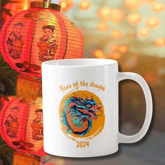 Chinesisches Neujahr des Drachen farbenfroh Zodiac Kaffeetasse