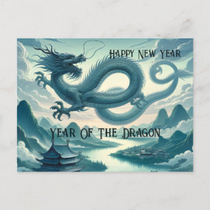 Chinesisches Neujahr des Drachen Feiertagspostkarte