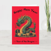 Chinesisches Neujahr des Drachen Karte (Vorderseite)