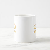 Chinesisches Neujahr des Drachen minimalistisch mo Kaffeetasse (Mittel)