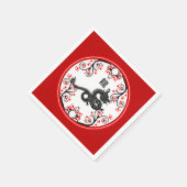 Chinesisches Neujahr des Drachen und der Roten Blü Serviette (Ecke)