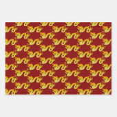 Chinesisches Neujahr des Drachen wählen Farbe B 3W Geschenkpapier Set (Vorderseite 3)