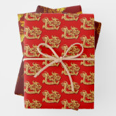 Chinesisches Neujahr des Drachen wählen Farbe B 3W Geschenkpapier Set (Beispiel)