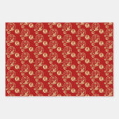 Chinesisches Neujahr des Kaninchens 2023 Geschenkpapier Set (Vorderseite 3)