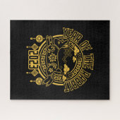 Chinesisches Neujahr des Kaninchens 2023 Puzzle (Horizontal)