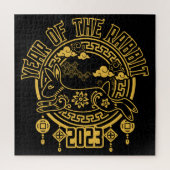 Chinesisches Neujahr des Kaninchens 2023 Puzzle (Vertikal)