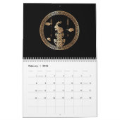 Chinesisches Neujahr des Kaninchens 2023 Schwarze  Kalender (Feb 2026)