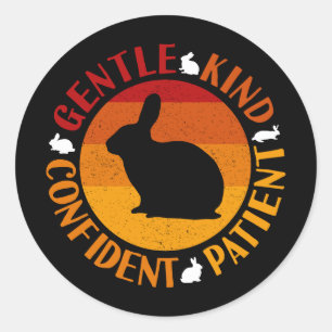 Chinesisches Neujahr des Kaninchens Eigenschaften Runder Aufkleber