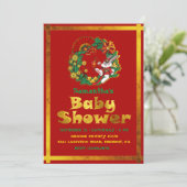 Chinesisches Neujahr des Kaninchens Einladung (Stehend Vorderseite)