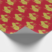 Chinesisches Neujahr des Kaninchens Geschenkpapier (Ecke)