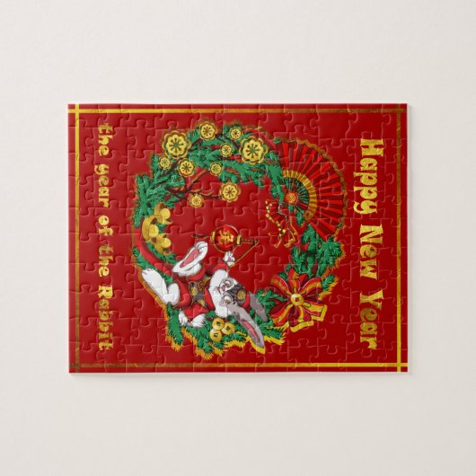Chinesisches Neujahr des Kaninchens Puzzle (Horizontal)