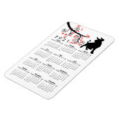 Chinesisches Neujahr des OX-Blossom-Jahreskalender Magnet (Linke Seite)