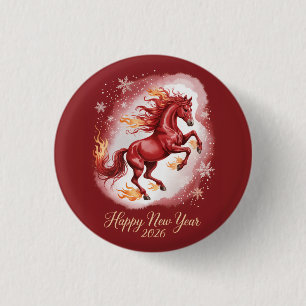 Chinesisches Neujahr des Pferdes 2026 Button