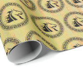 Chinesisches Neujahr des Pferdes 2026 Geschenkpapi Geschenkpapier (Rolleneckpunkt)