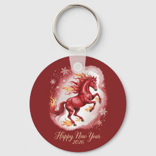 Chinesisches Neujahr des Pferdes 2026 Schlüsselanhänger