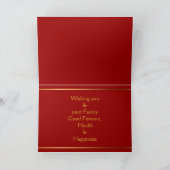 Chinesisches Neujahr des Pferdes Feiertagskarte (Innenseite)