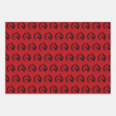 Chinesisches Neujahr des Pferdes - Geschenkpapier Set (Vorderseite 3)