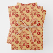 Chinesisches Neujahr des Rabbit-Umschlagpapiers 20 Geschenkpapier Set (Beispiel)