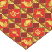 Chinesisches Neujahr des Rattenmusters Kurzer Tischläufer (Ecke)