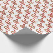 Chinesisches Neujahr des Schlangensymbols Geschenkpapier (Ecke)