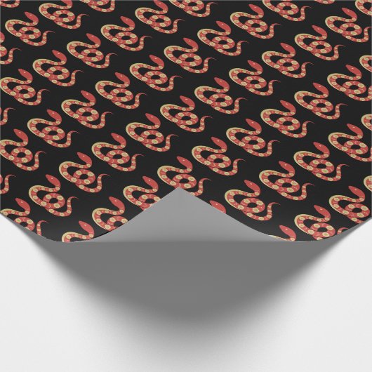 Chinesisches Neujahr des Schlangensymbols Geschenkpapier (Ecke)