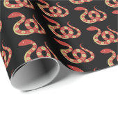 Chinesisches Neujahr des Schlangensymbols Geschenkpapier (Rolleneckpunkt)