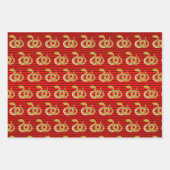 Chinesisches Neujahr des Schlangensymbols Geschenkpapier Set (Vorderseite 2)