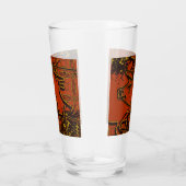 Chinesisches Neujahr des Schweins 2019 - Rot & Gol Glas (Rechts)