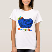 Chinesisches Neujahr des "Sheep Blue Big Ram" T-Shirt (Vorderseite)