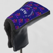 CHINESISCHES NEUJAHR DES Tiger Monogram PUTTER Golf Headcover (3/4 Vorderseite)