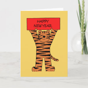 Chinesisches Neujahr des Tigers Karte