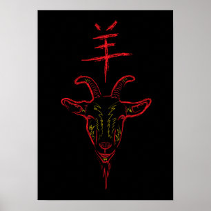 Chinesisches Neujahr des Ziege Poster