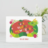 Chinesisches Neujahr - Drachenjahr 2024 Feiertagskarte (Stehend Vorderseite)