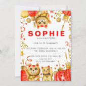 Chinesisches Neujahr | Einladung zur Geburtstagspa (Vorderseite)