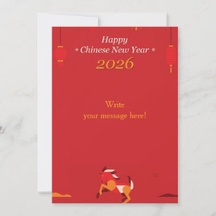 Chinesisches Neujahr Feiertagskarte