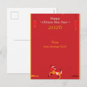 Chinesisches Neujahr Feiertagspostkarte (Vorne/Hinten)