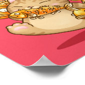 Chinesisches Neujahr Funny Cat Überfluss jedes Jah Poster (Ecke)