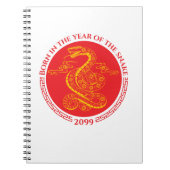 Chinesisches Neujahr Geboren im Jahr der Schlange Notizblock (Vorderseite)