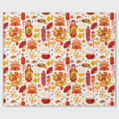 Chinesisches Neujahr Geschenkpapier (Flach)