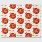 CHINESISCHES NEUJAHR GESCHENKPAPIER (Flach)