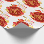 CHINESISCHES NEUJAHR GESCHENKPAPIER (Ecke)