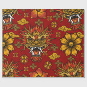 Chinesisches Neujahr Geschenkpapier (Flach)