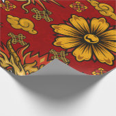 Chinesisches Neujahr Geschenkpapier (Ecke)