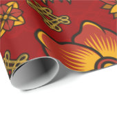 Chinesisches Neujahr Geschenkpapier (Rolleneckpunkt)