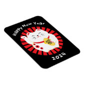 Chinesisches Neujahr Glückskat 2025 Magnet (Rechte Seite)