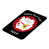 Chinesisches Neujahr Glückskat 2025 Magnet (Linke Seite)