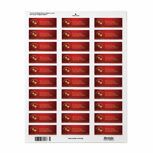 Chinesisches Neujahr - Goldene Lanterns (Vorne)