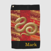 Chinesisches Neujahr Golfhandtuch (Vorderseite)