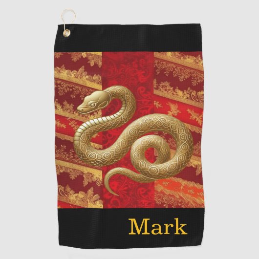 Chinesisches Neujahr Golfhandtuch (Vorderseite)